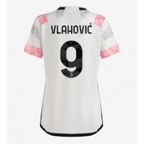 Juventus Dusan Vlahovic #9 Gostujuci Dres za Ženska 2023-24 Kratak Rukavima
